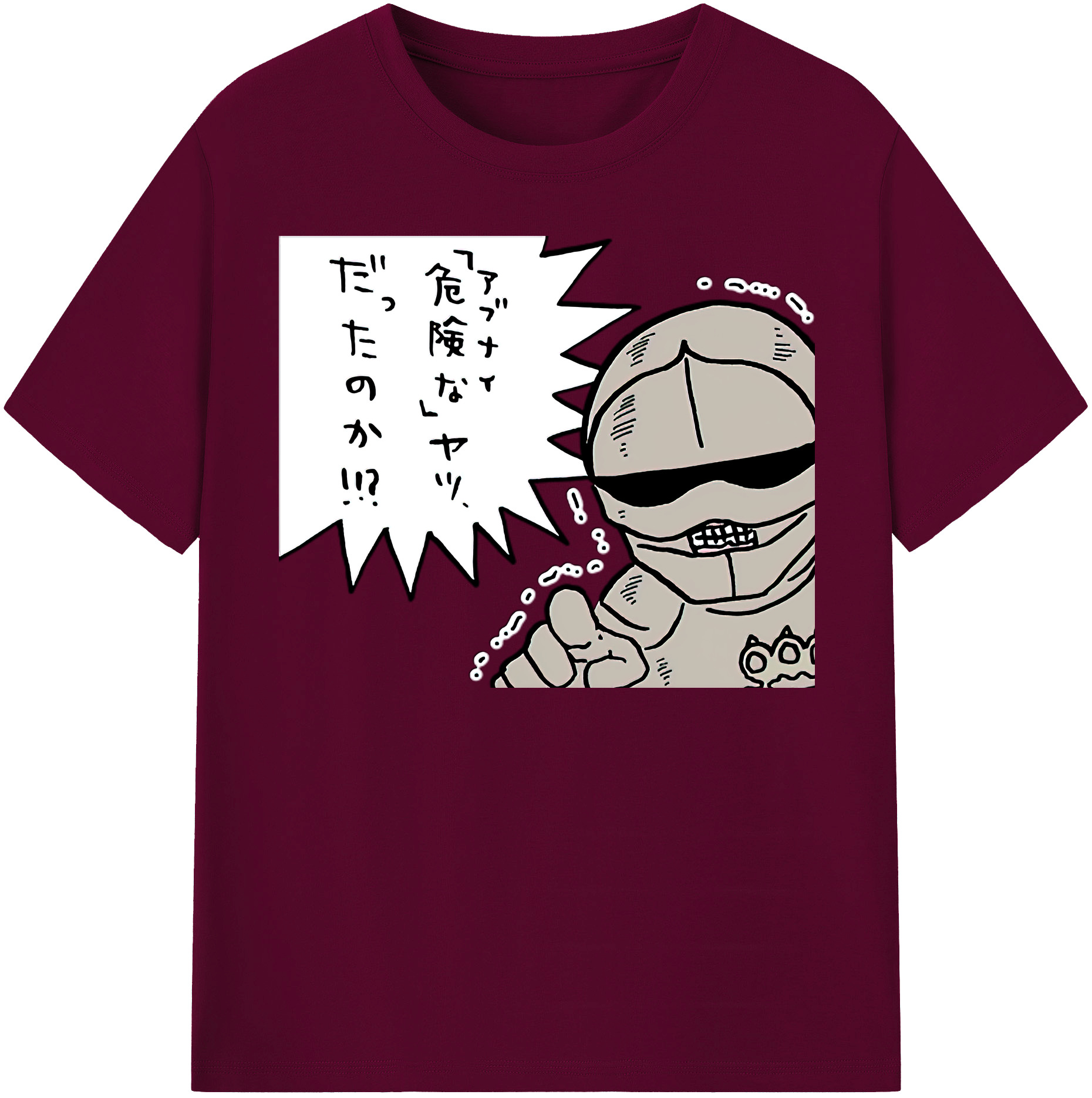 （画像用） ちいかわ 労働の鎧さん Chii-kawa Mr. Armor of Labor レディースカジュアルプリントTシャツ（綿100％）